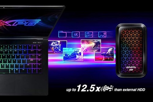 ADATA RGB SE770G 1TB USB3.2 Type-C Fast Transfer Gaming & Personal External SSD - Picture 5 of 6