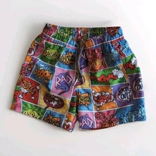 Boardies Swim Trunks Kids 3-4 Superhero Motif Pockets EUC Swimsuit Shorts