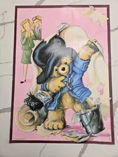 1976 The Adventures Of Paddington  Home Improvements Poster Laminated RARE 