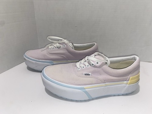 Vans Era Stacked Platform Pastel sneakers womens size 9.5 grunge whimsy goth - Picture 8 of 14