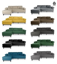 Divano angolare 3 posti con chaise longue sinistra mod. Washington