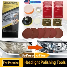Auto Headlight Restoration Kit Car Polishing Tool Buffing Repair Too For Porsche