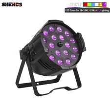 SHEHDS 18x18W RGBWA UV Par Light LED Zoom Stage Lighting Wedding Party Bar DJ