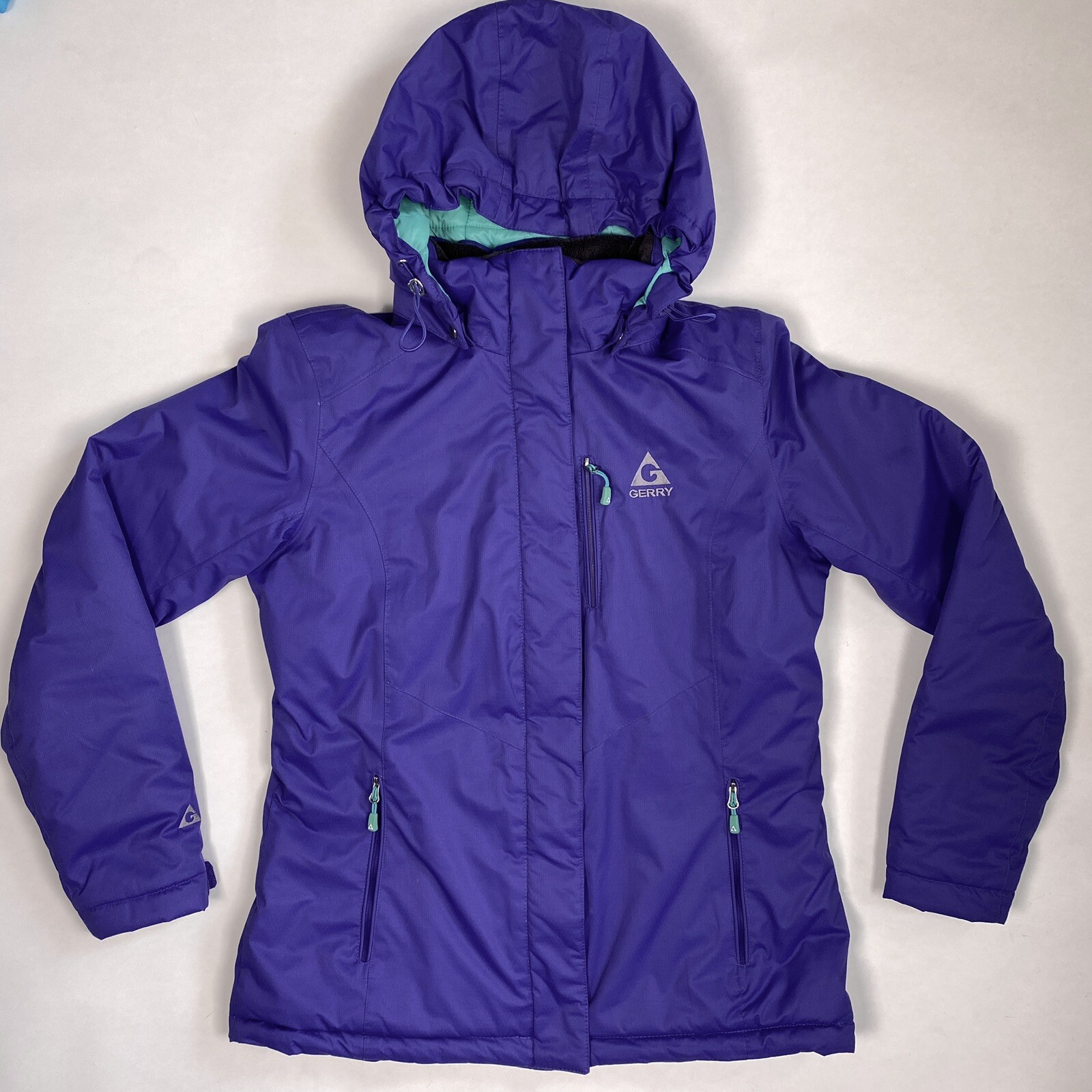 Gerry Ski Jacket Women’s Size Medium Purple Detachable Hood Winter