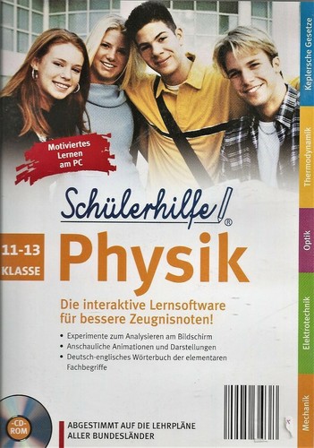 Schülerhilfe Physik - 11-13 Klasse. Interaktive Lernsoftware (CD-ROM/NEU/OVP)
