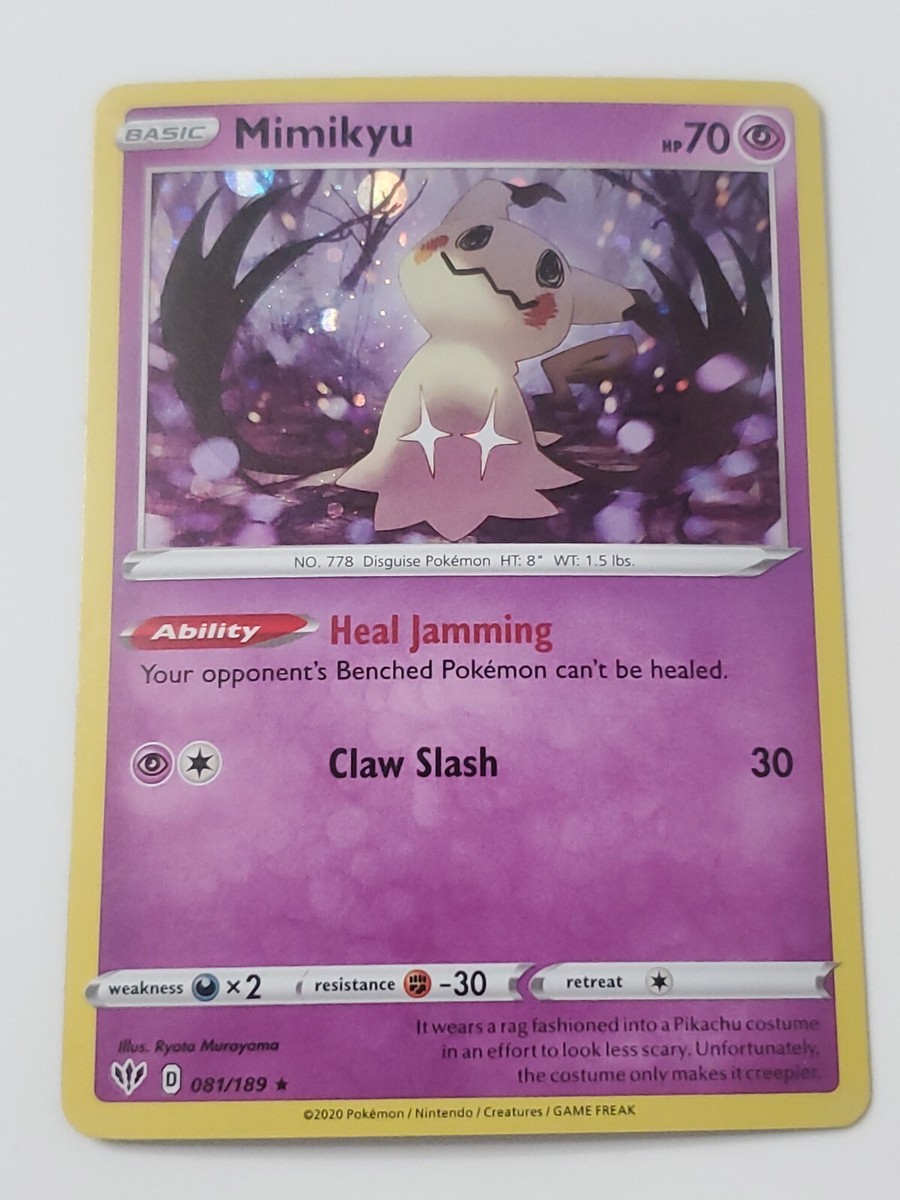 Pokémon TCG N0. 778 Mimikyu Darkness Ablaze Cosmos Holographic