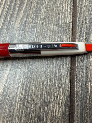 Vintage Texaco Advertising Ballpoint Pen Red & Silver Ray And Bus Greeley Colora - Picture 5 of 5