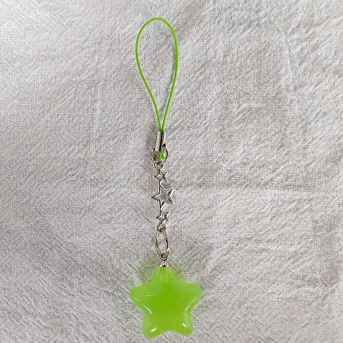 Five-Pointed Star Phone Chain Bead Tassel Pentagram Car Keyring Colorful Pendant - 第 8/17 張圖片