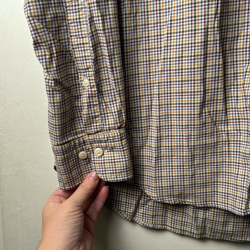 Primary Color Plaid Button Down Peter Millar Colo… - image 2