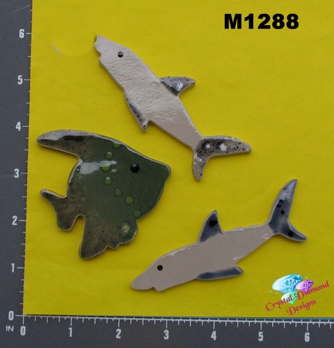 FISH - CERAMIC MOSAIC TILES for your Project ( Pick you Group ) #13 - Picture 2 of 5