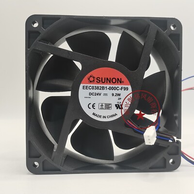 1 PCS    Fan EEC0382B1-000C-F99  DC24V 9.2W 12038 12CM inverter fan 3 wire #A6-2