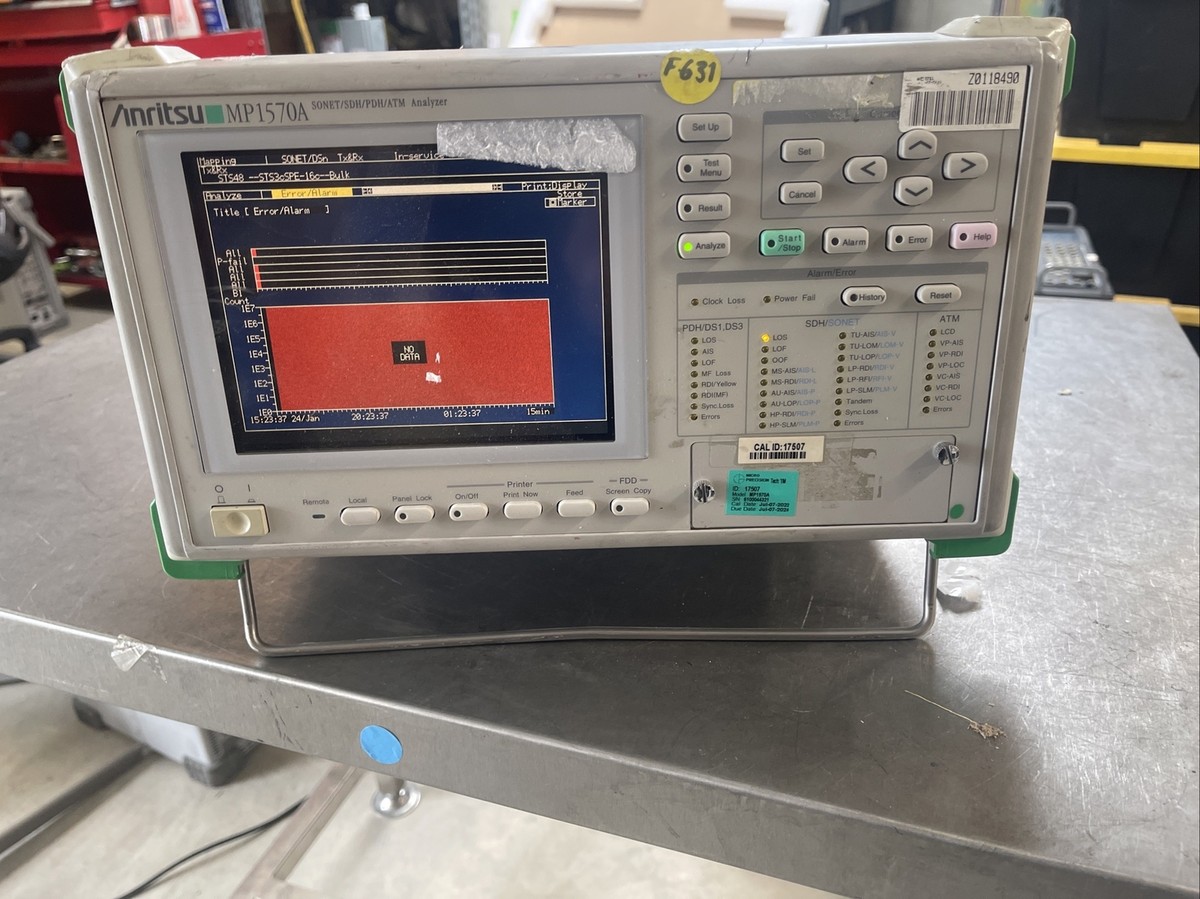 その他 MP1570A SONET/SDH/PDH/ATM Analyzer Anritsu MP1570A Sonet SDH Pdh ATM Analyzer Mu150010a and Mp0113a