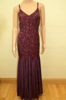 burgundy fishtail maxi dress