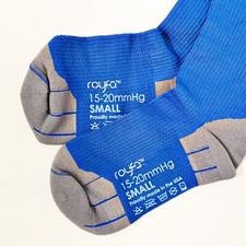 NWOT Royfa Performance Sock 15-20mmHg Compression Medical Athletic Made in USA-S