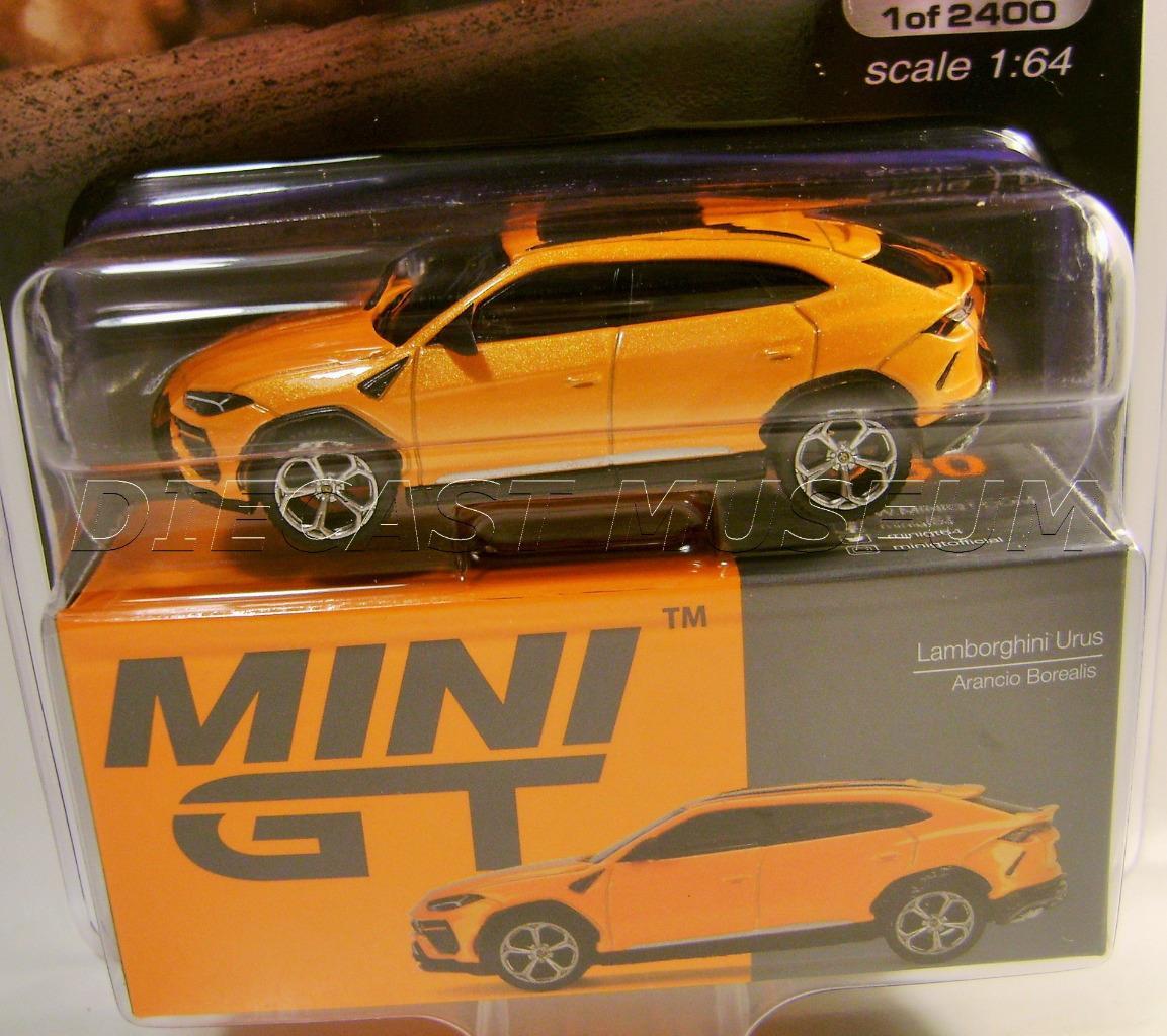 ミニカー MINI GT Lamborghini Urus Arancio Boreali Diecast 164