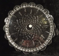 RCR Lead Crystal Cake Plate in Opera by Royal Crystal Rock w/Sticker Italy