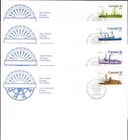 🍁Canada  #700/703     "Inland Vessels"  Four New  1976 First Day Covers