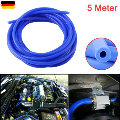 Silikon-Vakuumschlauch 5,5 Ft Für Auto – Hochtemperaturbeständig, 3 Mm Innendurchmesser (Schwarz)