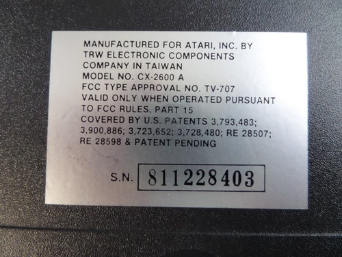 Atari 2600 (4 Switch) With 2 Joysticks, Paddles, 27 Games, Instructions, Tested - Picture 5 of 9
