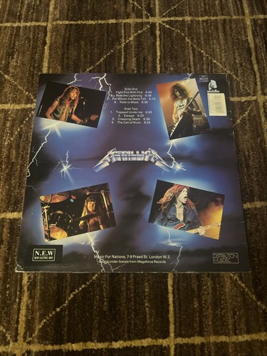 Metallica Ride The Lightning Lp Vinyl Pressing N.E.W 193371 1986 sehr guter Zustand + - Bild 6 von 12