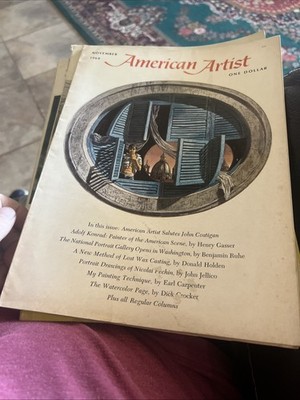 American Artist Magazine 4 Issues Lot Oct 1967 Jan 1963 Nov 1968 April 1967
