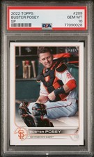 2022 Topps IV SP Buster Posey PSA 10 San Francisco Giants #209