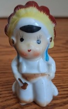 Vintage Native American Themed Ceramic Figurine