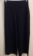 Eileen Fisher Women s S Black Washable Flex Ponte Wide-Leg Pant New With Tags