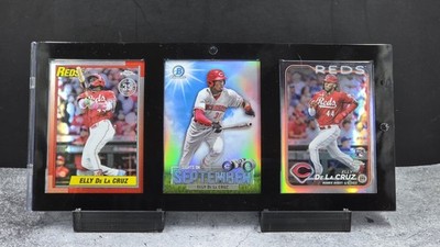Elly De La Cruz Card Set - Topps / Bowman Chrome Baseball - Framed - RC - Reds