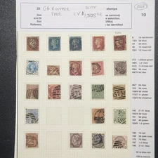 Great Britain Vintage Stamp Collection - Starting at 4% - CV $1,505 - Lot #10687