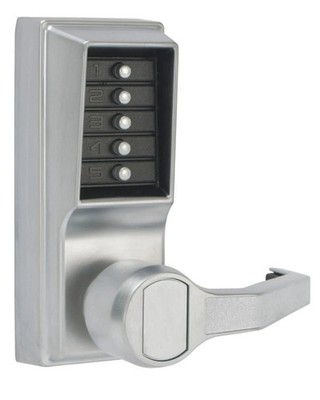 Kaba Simplex LR1011-US26D-41 Mechanical Pushbutton Door Lock Satin Chrome