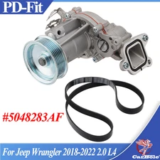 Water Pump for Jeep Wrangler 2018-2022 2.0 L4 New Model #5048283AF US Stock New
