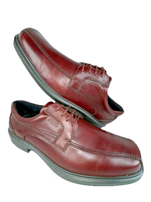ECCO LIGHT SHOCK POINT Men s Size EU 47 US 13 Brown Leather Shoes PRISTINE