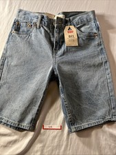 Levi's Boys' Unbasic 511 Slim Fit Jean Shorts in Moon Walker Wash Size 14