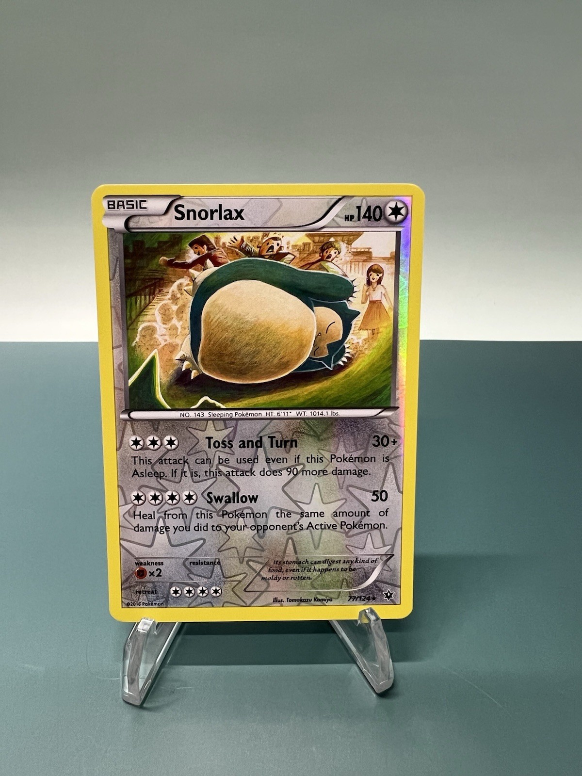 Snorlax 77/124 Fates Collide Reverse Holo