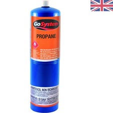 Lightweight 400g Blue Propane Gas Cylinder - High Pressure for Heating & Cooking