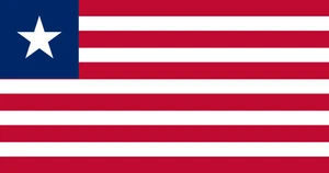 Liberia Flag Self Adhesive Vinyl Sticker