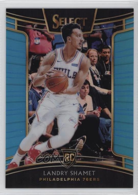 2018-19 Panini Select Concourse Light Blue Prizm /299 Landry Shamet #59 nd3