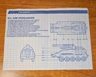 Vintage 1987 Hasbro GI Joe Persuader Blueprints Vehicle Instructions ARAH