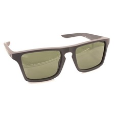 Nike NEW Maverick EV1096 002 Matte Black Rectangle Sunglasses Brown Lens Italy