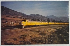 Union Pacific Challenger Streamliner 1954 Cajon Pass Train Postcard RP457