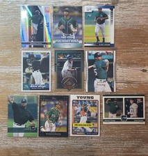 Delmon Young - SN Insert Rookie RC (10) Lot Elite /750 Foundations Leaf TB Rays