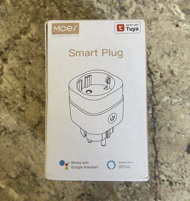 Moes Smart Plug WP-EUD WLAN Dimmer EU-Stecker Alexa Google Tuya 100-240V Weiß