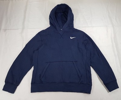 NIKE GRÖSSE L ALTER 12-13 JAHRE JUNGEN MARINEBLAU BAUMWOLLMISCHUNG PULLOVER HOODIE PULLOVER