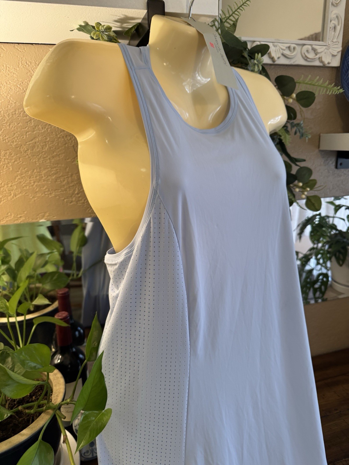 NEW Sweaty Betty Breeze Blue Explorer Ace Racer Back Dress S Midi Athletic NWT
