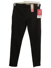 Levis black youth pull-on flex-stretch 2-way adjustable jeggings 16 NWT 30