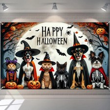 Halloween Witch Banner 71x43 in Spooky Party Decor