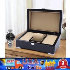 Luxury Single Wood Watch Box Gift Case Wristwatch Presentation Organizer Storage