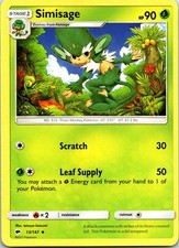 Simisage 13/147 Uncommon Burning Shadows Pokemon TCG Card