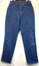 Lands End Regular Fit Straight Leg Jeans - Womens 10 Blue High Rise 6514
